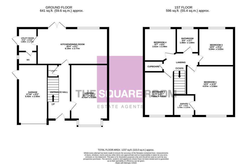 4 bedroom detached house for sale - floorplan