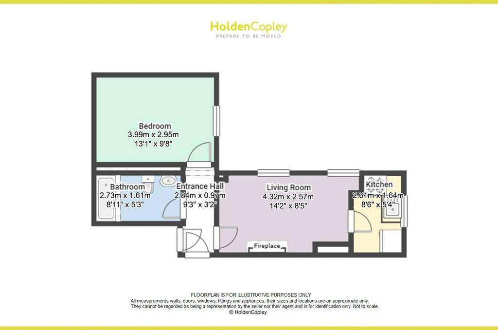 1 bedroom flat for sale - floorplan