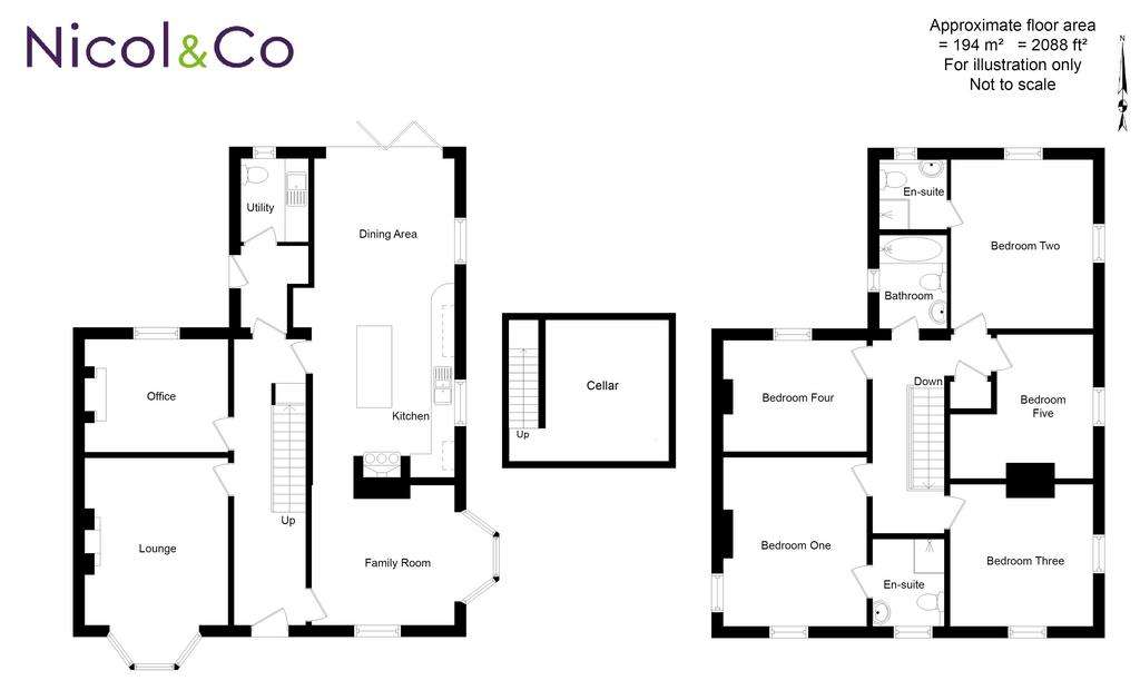 5 bedroom detached house for sale - floorplan