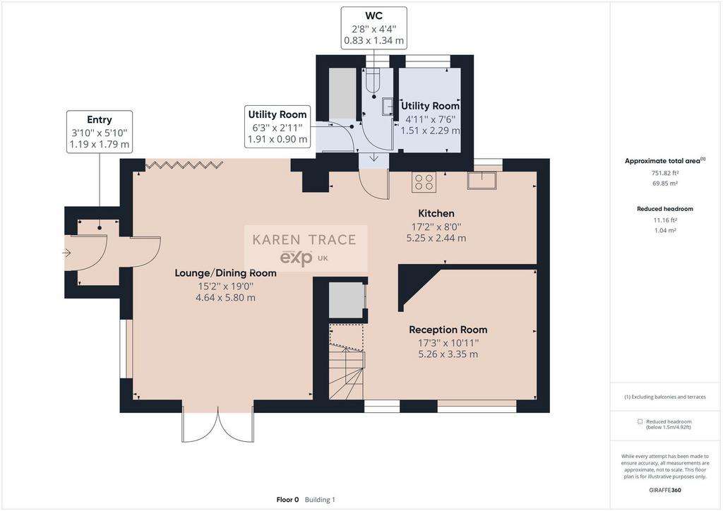 3 bedroom end of terrace house for sale - floorplan