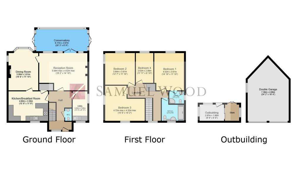 4 bedroom detached house for sale - floorplan