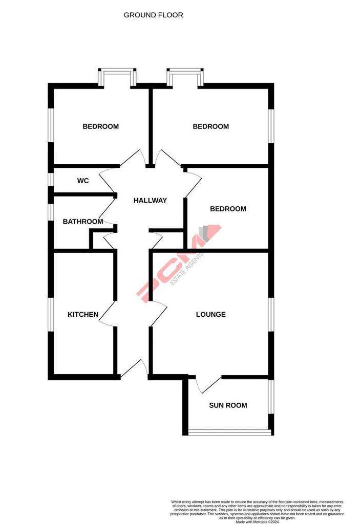 3 bedroom flat for sale - floorplan