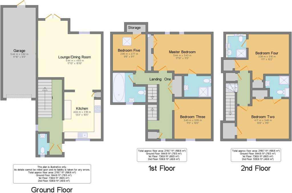 5 bedroom semi-detached house for sale - floorplan