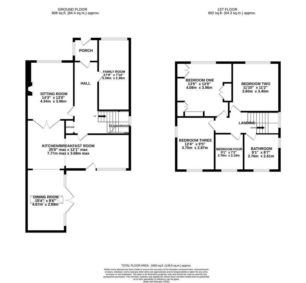 4 bedroom detached house for sale - floorplan