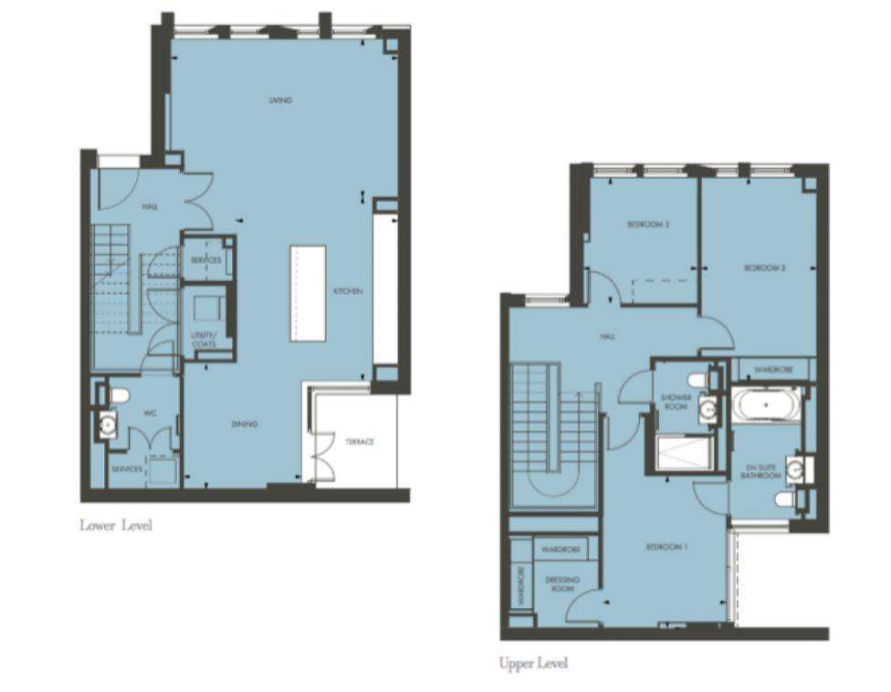 3 bedroom flat to rent - floorplan