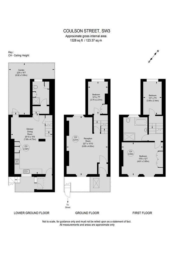 3 bedroom house to rent - floorplan