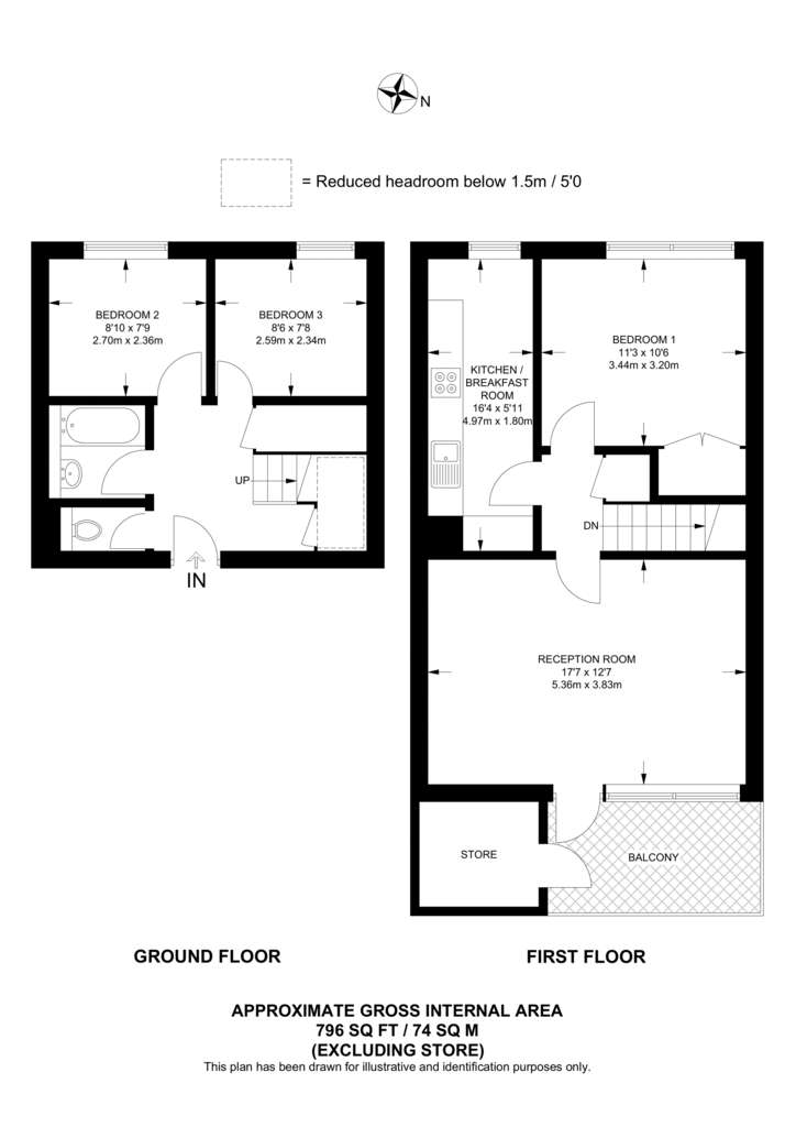 4 bedroom flat to rent - floorplan