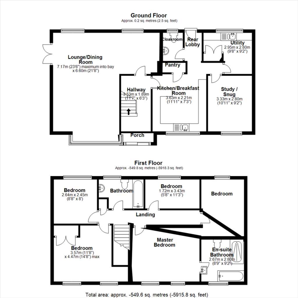 5 bedroom detached house to rent - floorplan