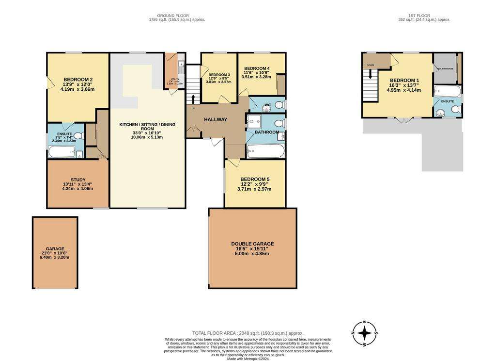 5 bedroom detached house for sale - floorplan