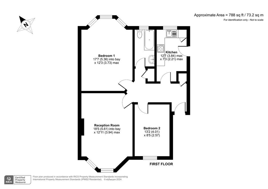 2 bedroom flat for sale - floorplan