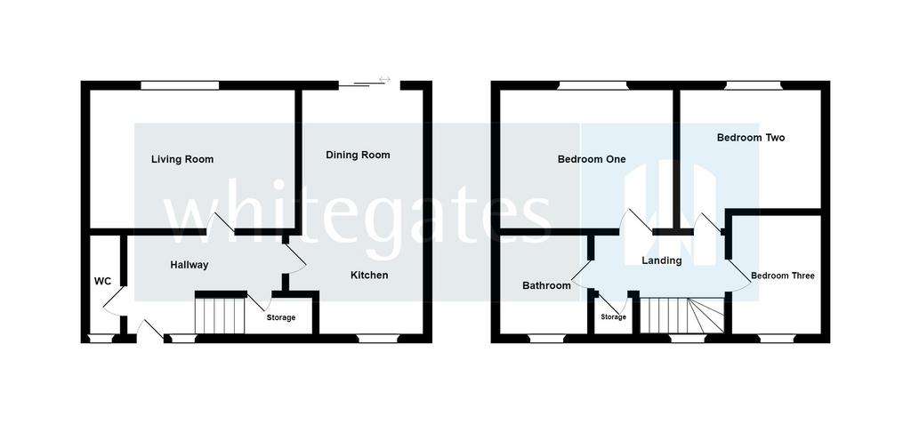 3 bedroom semi-detached house for sale - floorplan