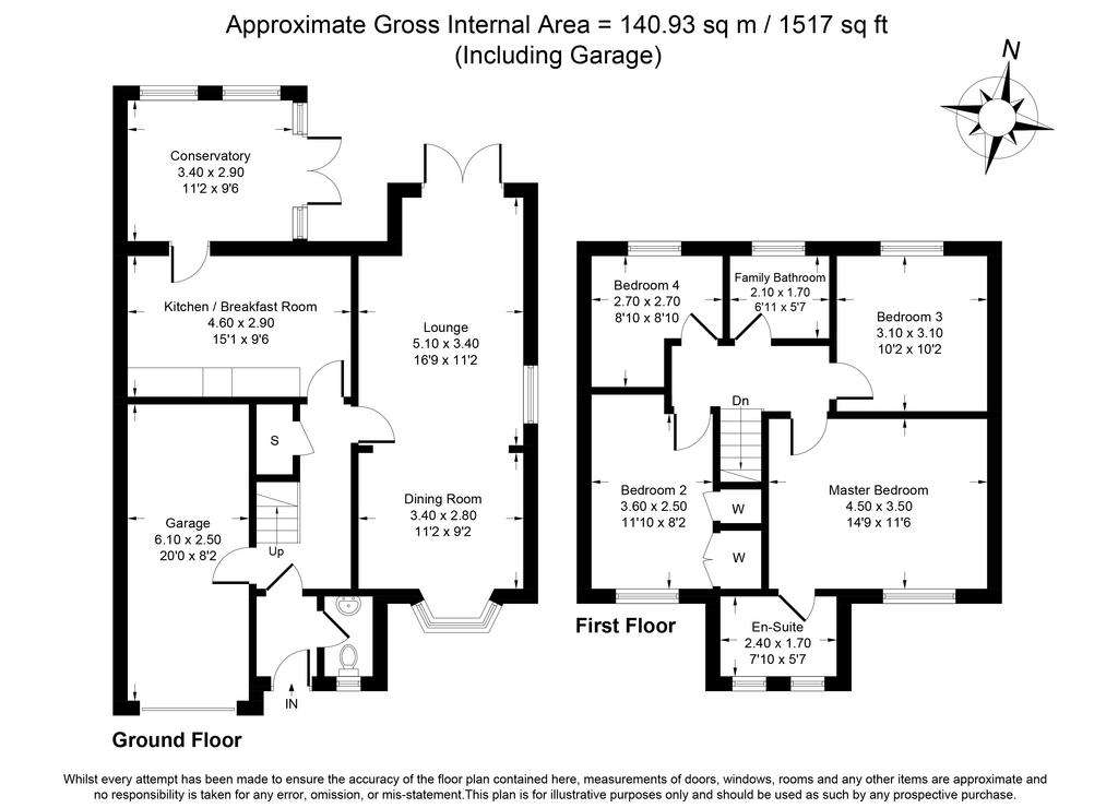 4 bedroom detached house to rent - floorplan