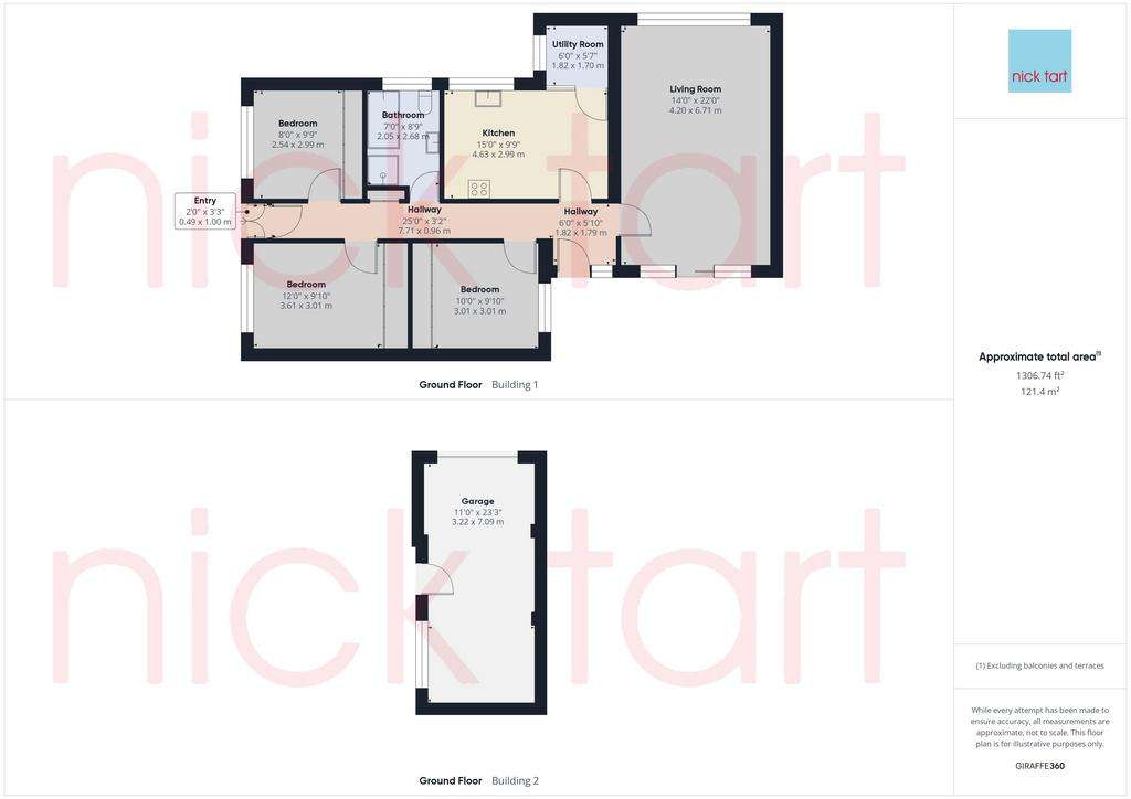 3 bedroom detached bungalow for sale - floorplan