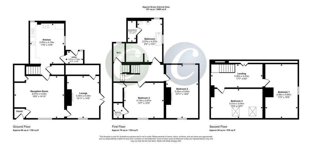 4 bedroom semi-detached house to rent - floorplan