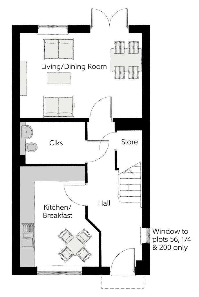 3 bedroom semi-detached house for sale - floorplan