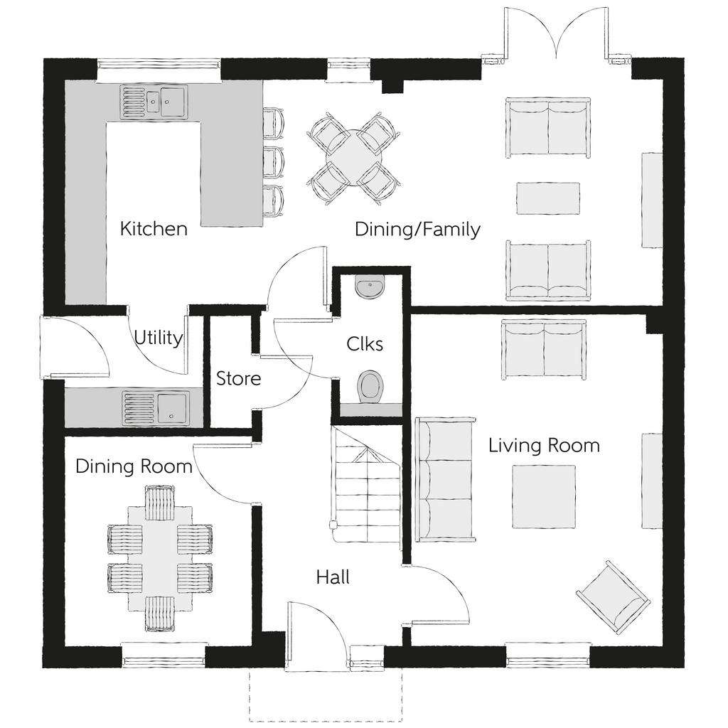 4 bedroom detached house for sale - floorplan