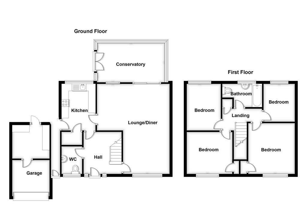 4 bedroom detached house for sale - floorplan