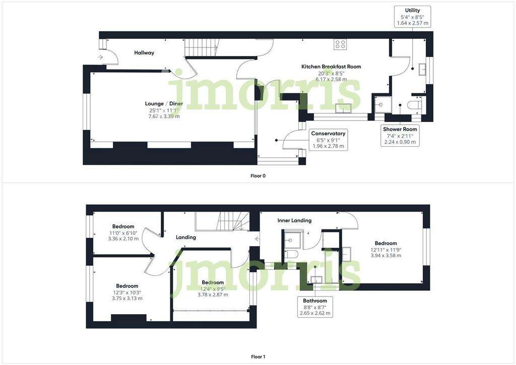 4 bedroom semi-detached house for sale - floorplan