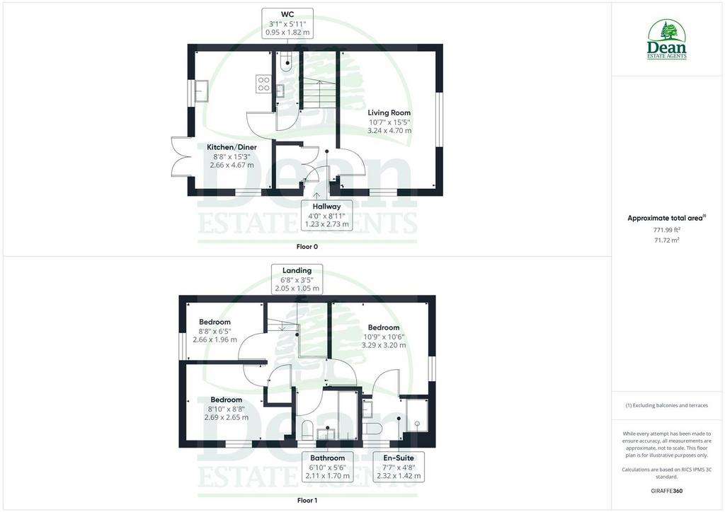 3 bedroom detached house for sale - floorplan