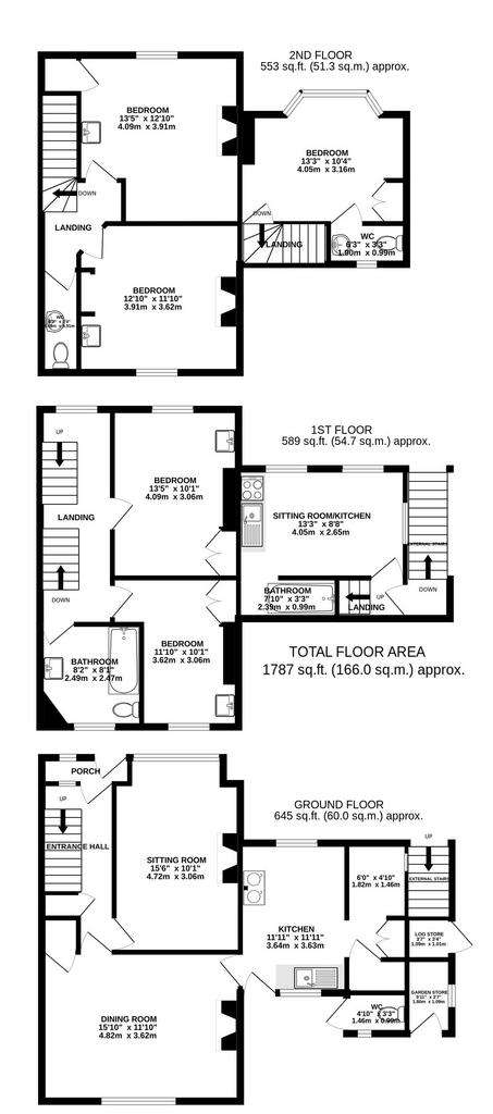 5 bedroom semi-detached house for sale - floorplan