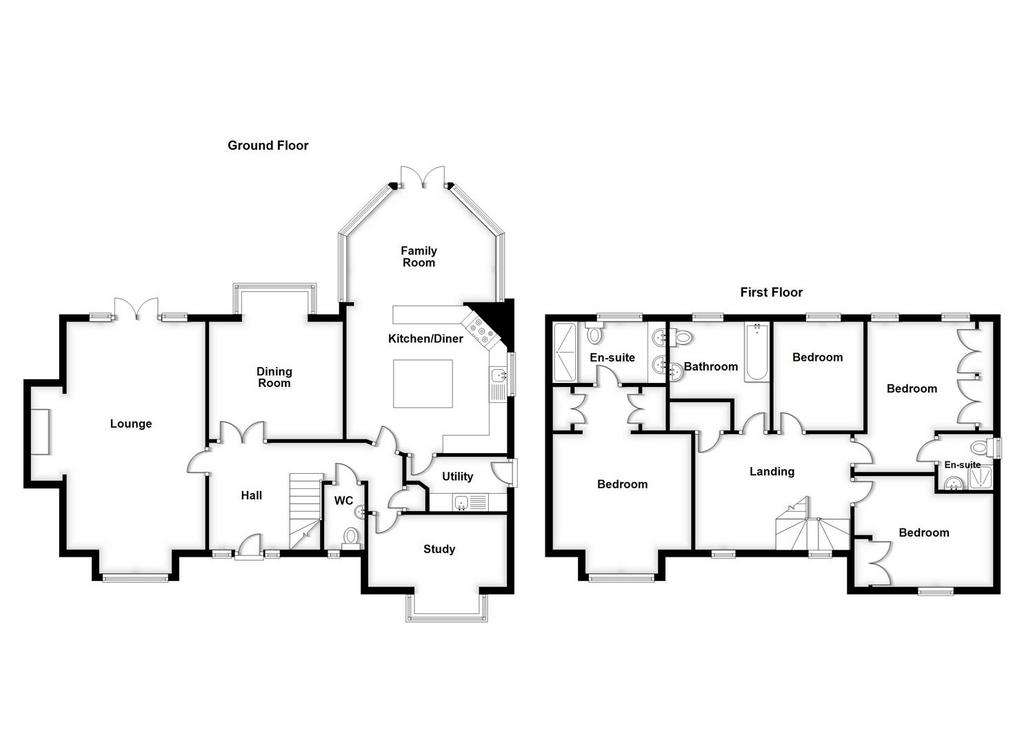 4 bedroom detached house for sale - floorplan