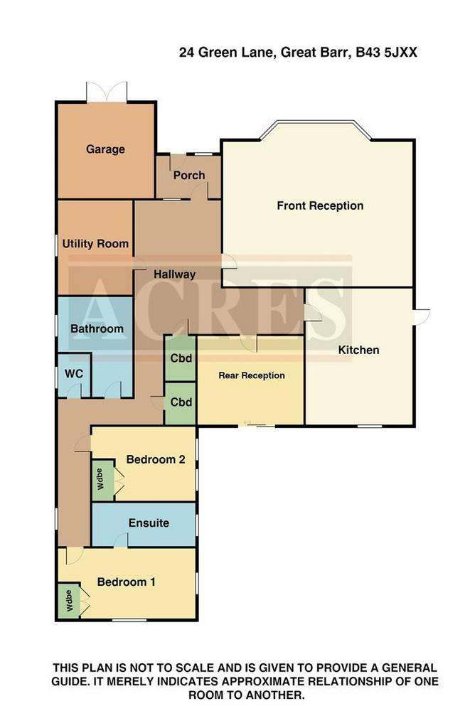 2 bedroom detached bungalow for sale - floorplan