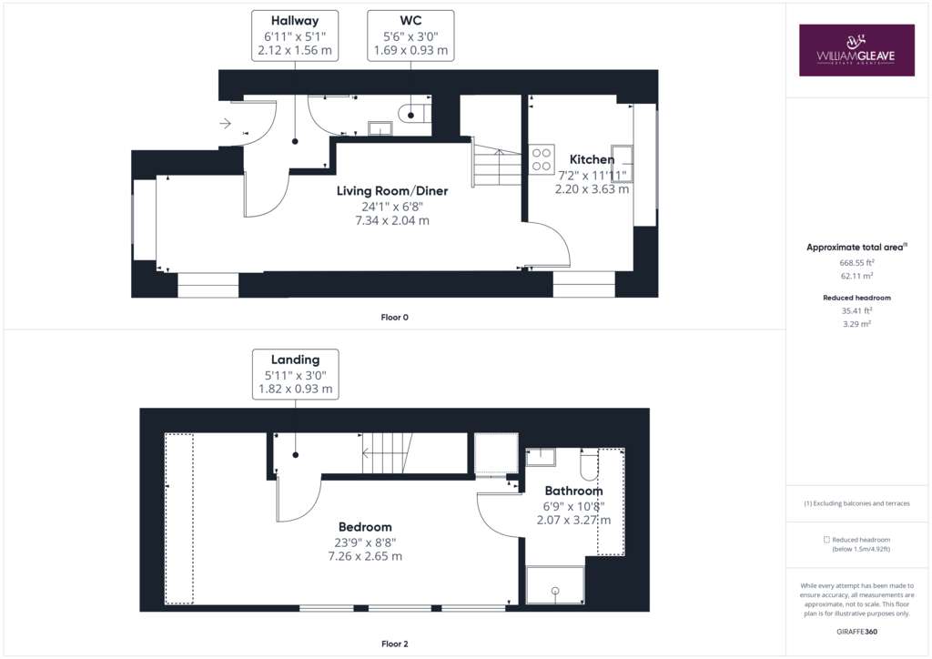 1 bedroom flat for sale - floorplan