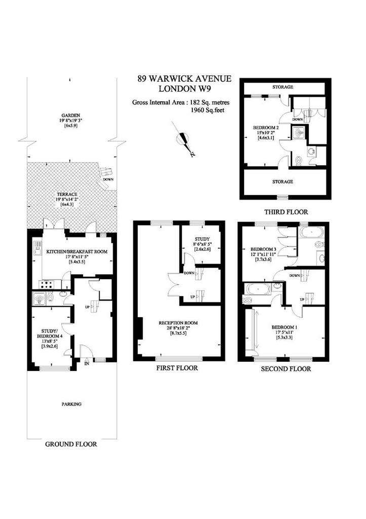 4 bedroom house to rent - floorplan