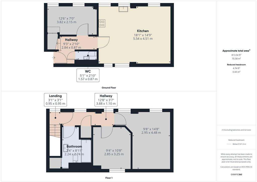 3 bedroom flat to rent - floorplan