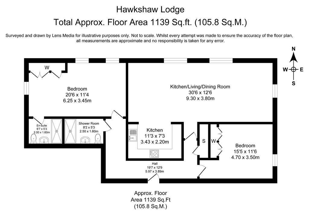 2 bedroom flat for sale - floorplan