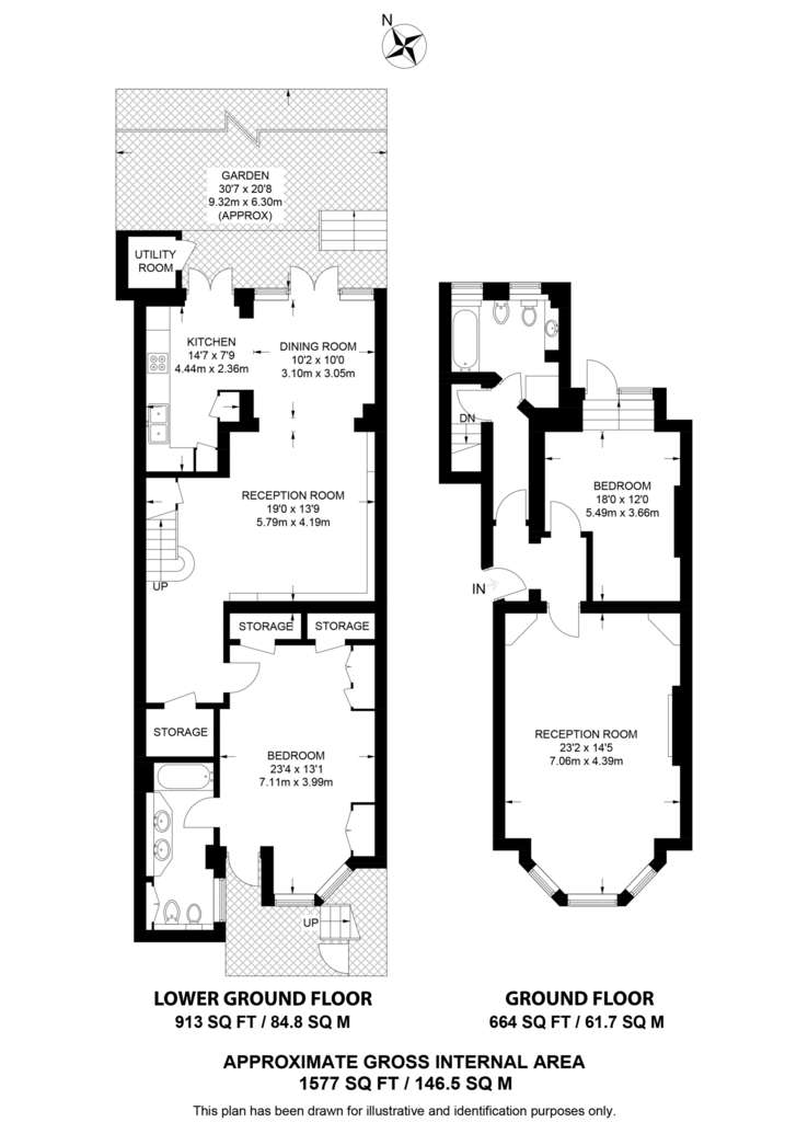 3 bedroom maisonette to rent - floorplan