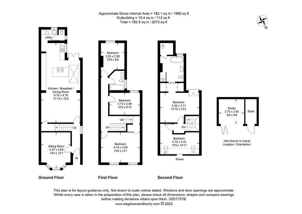 5 bedroom semi-detached house for sale - floorplan