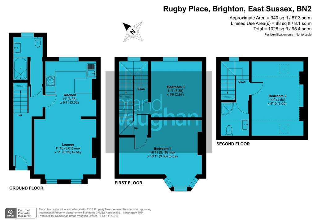 3 bedroom maisonette to rent - floorplan