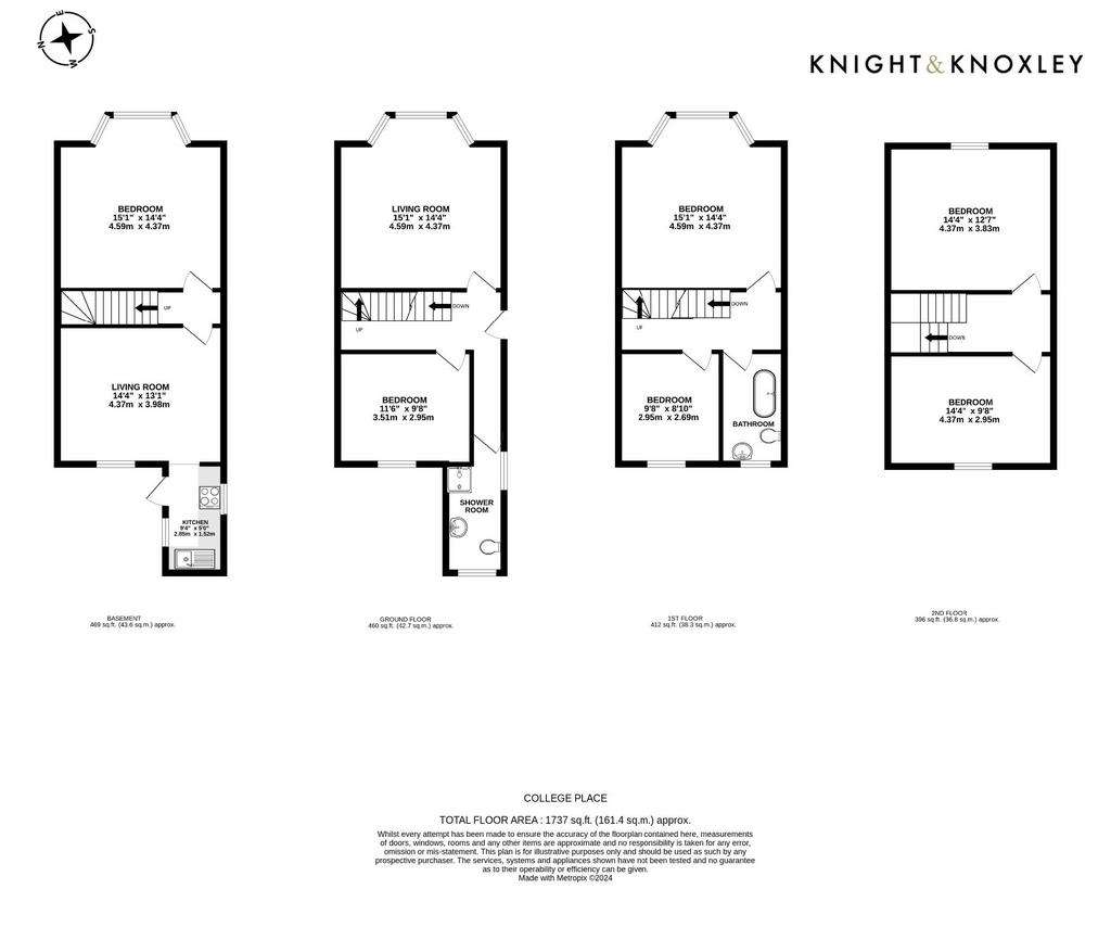 6 bedroom end of terrace house for sale - floorplan