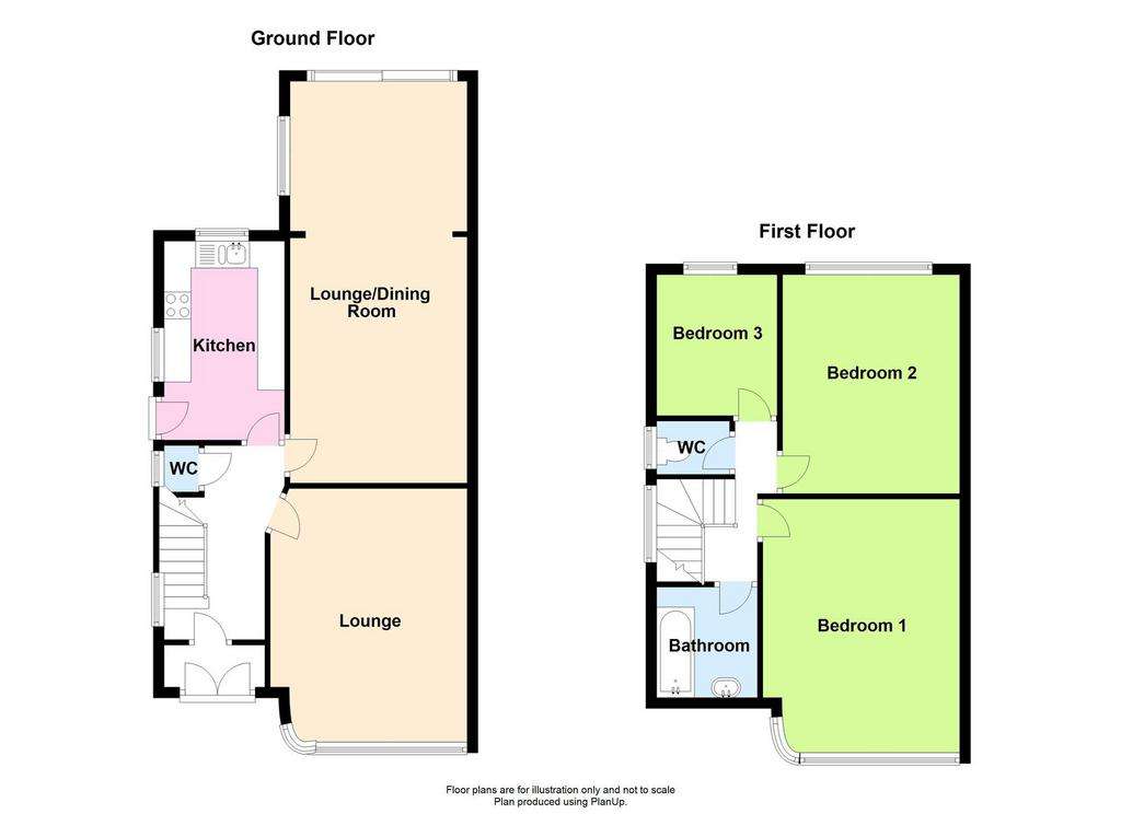 3 bedroom semi-detached house for sale - floorplan