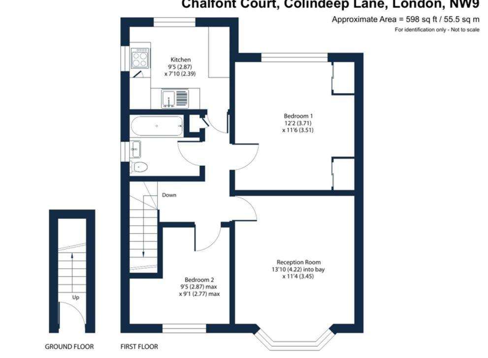 2 bedroom flat for sale - floorplan