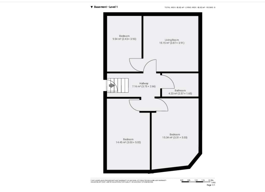 3 bedroom flat to rent - floorplan