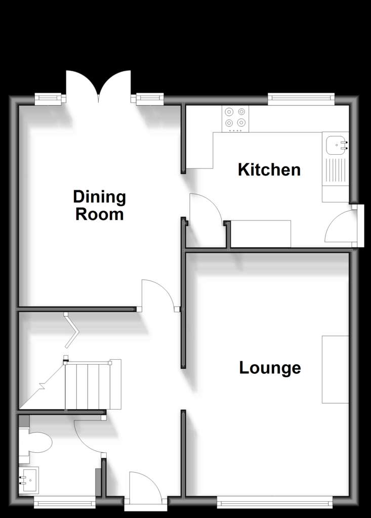 3 bedroom semi-detached house for sale - floorplan