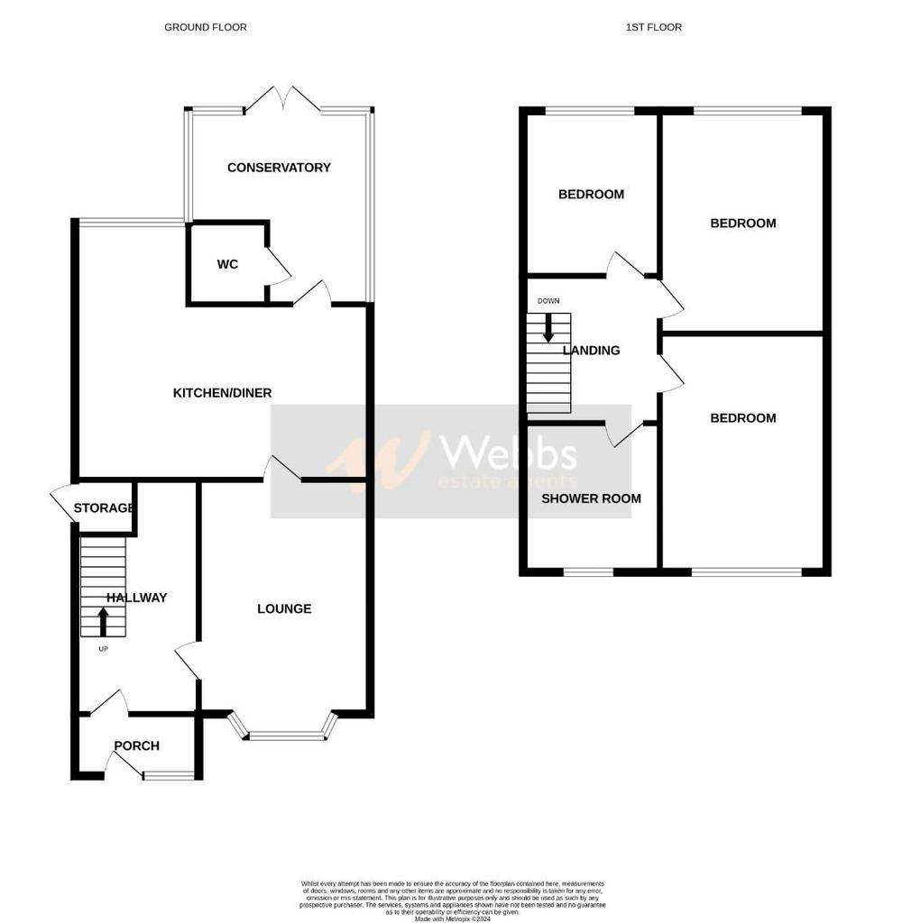 3 bedroom semi-detached house for sale - floorplan