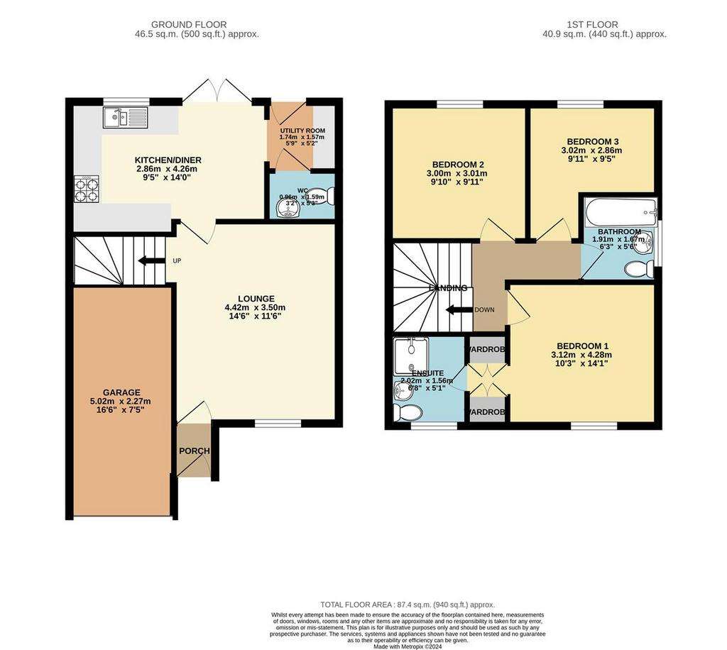 3 bedroom detached house to rent - floorplan