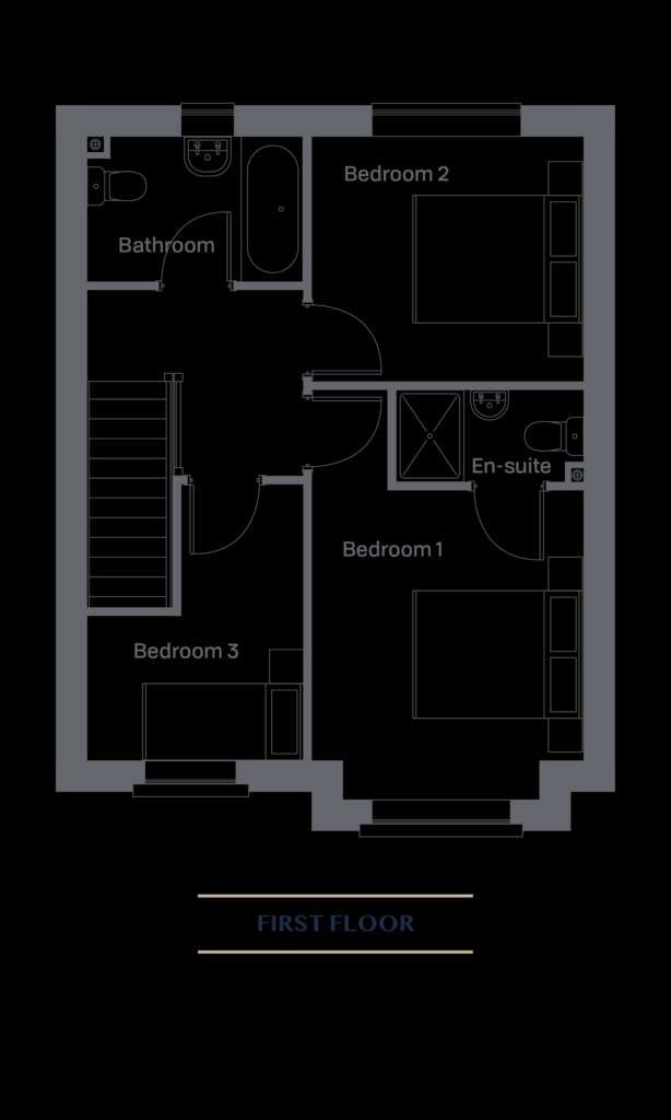 3 bedroom semi-detached house for sale - floorplan