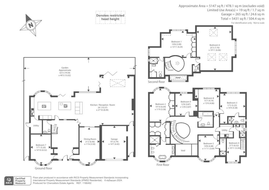 7 bedroom detached house for sale - floorplan