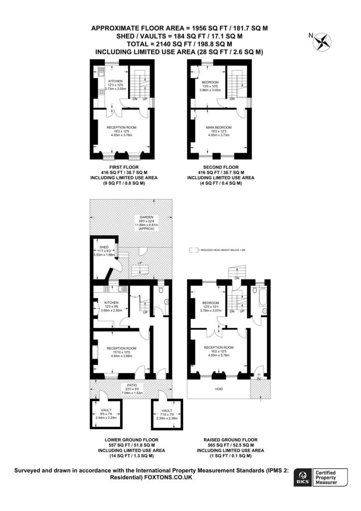 5 bedroom terraced house to rent - floorplan