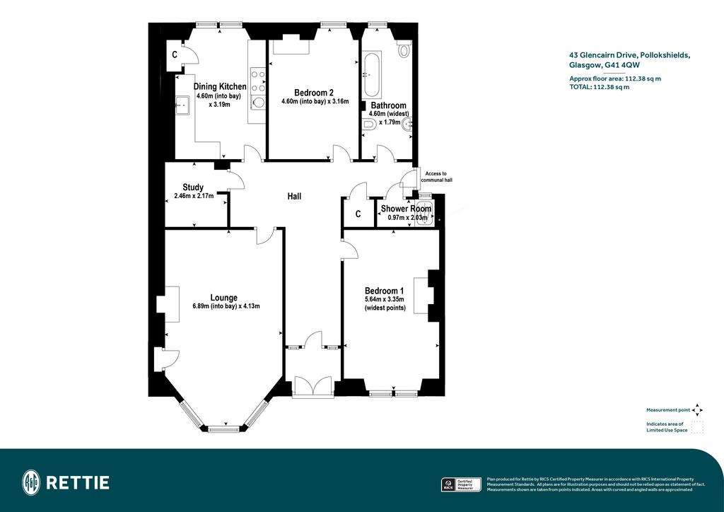 2 bedroom flat for sale - floorplan