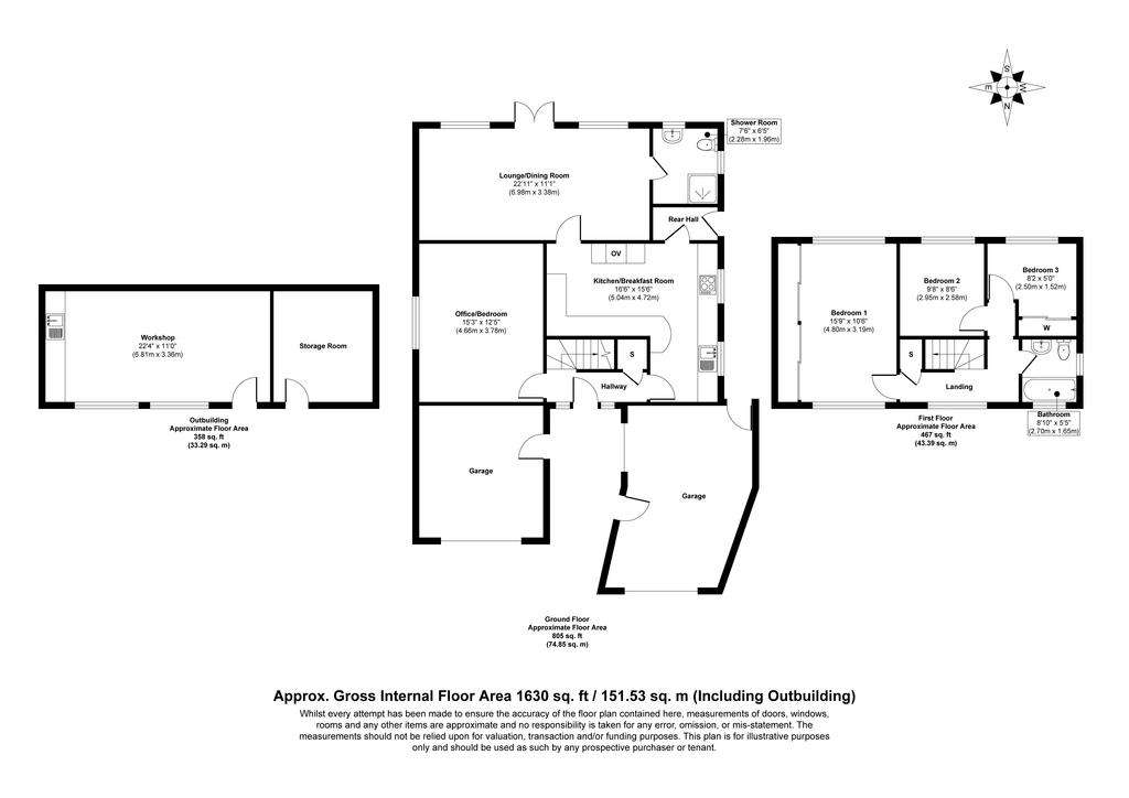 4 bedroom detached house for sale - floorplan