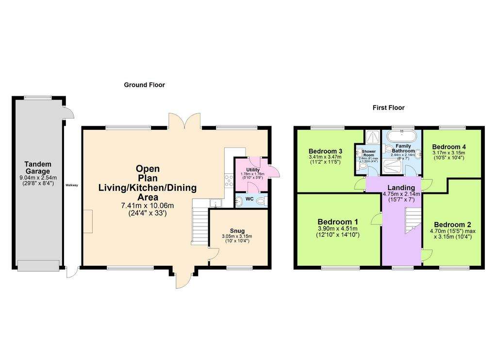 4 bedroom detached house for sale - floorplan