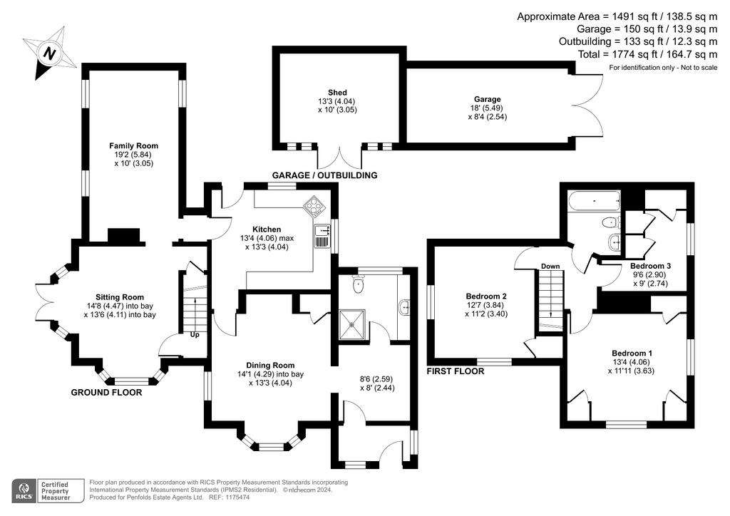 3 bedroom detached house for sale - floorplan