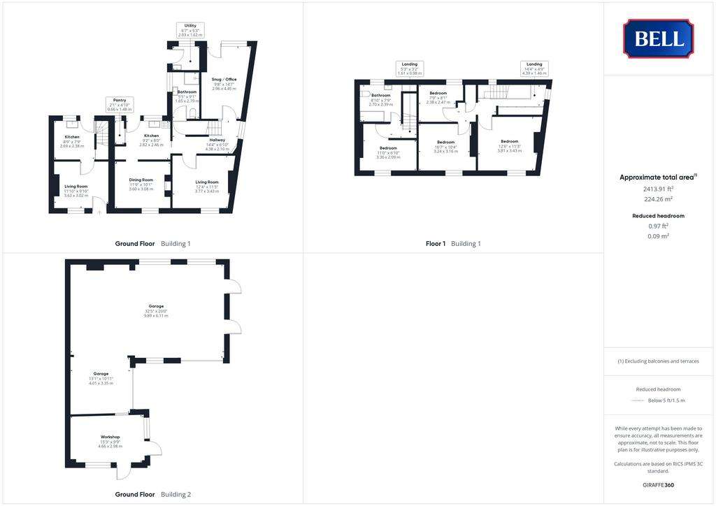 4 bedroom end of terrace house for sale - floorplan