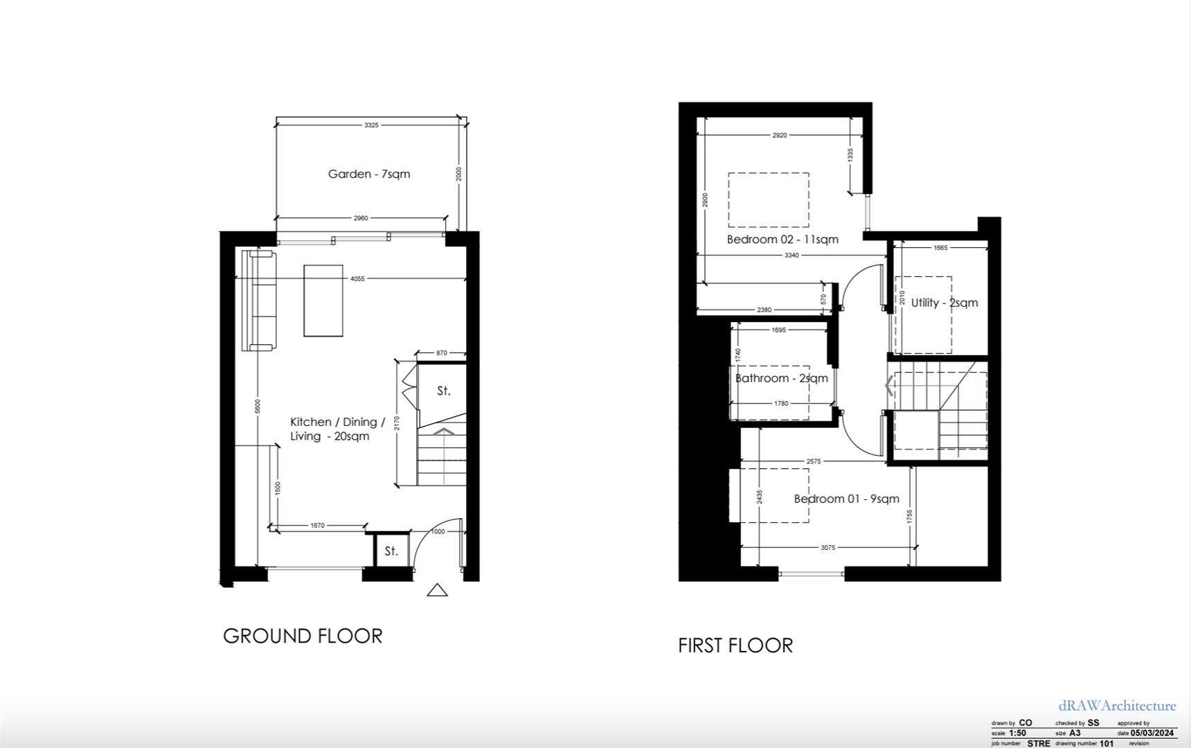 2 bedroom terraced house for sale - floorplan