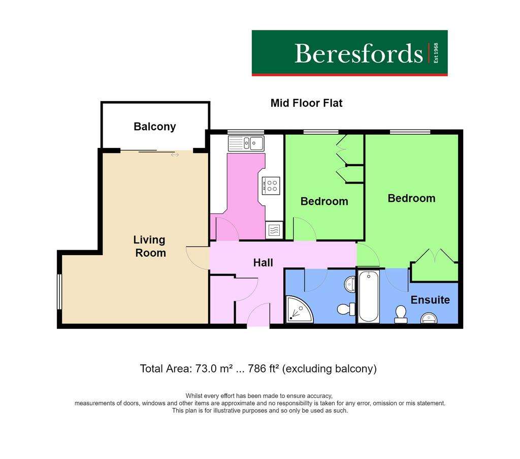 2 bedroom flat for sale - floorplan